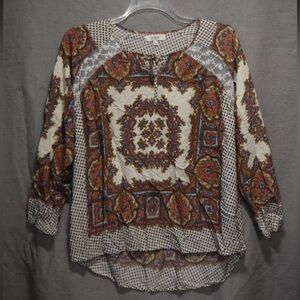 Umgee Multicolor Paisley Women's Blouse